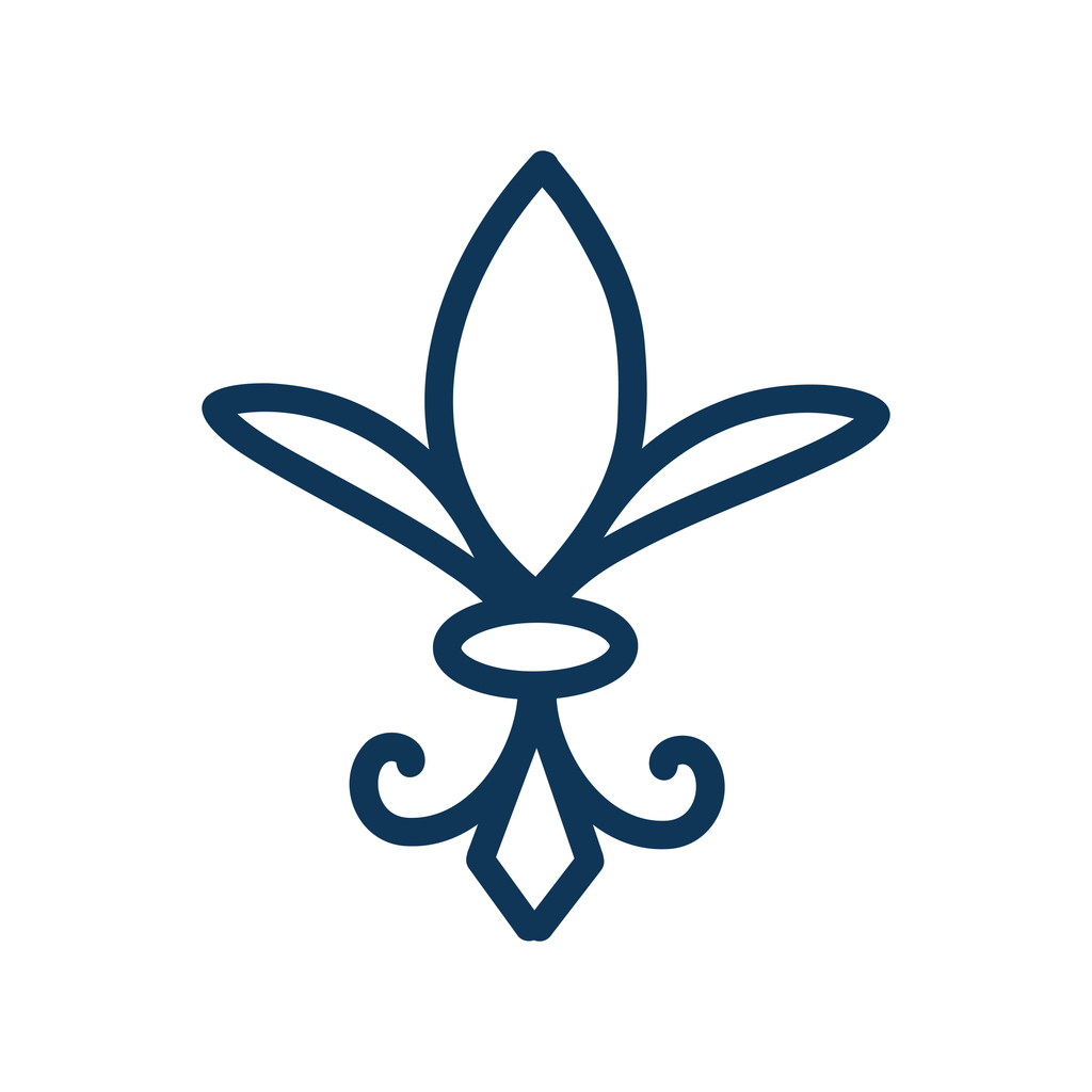 Fleur-De-Lis is derived from a French term meaning “flower of a lily,”