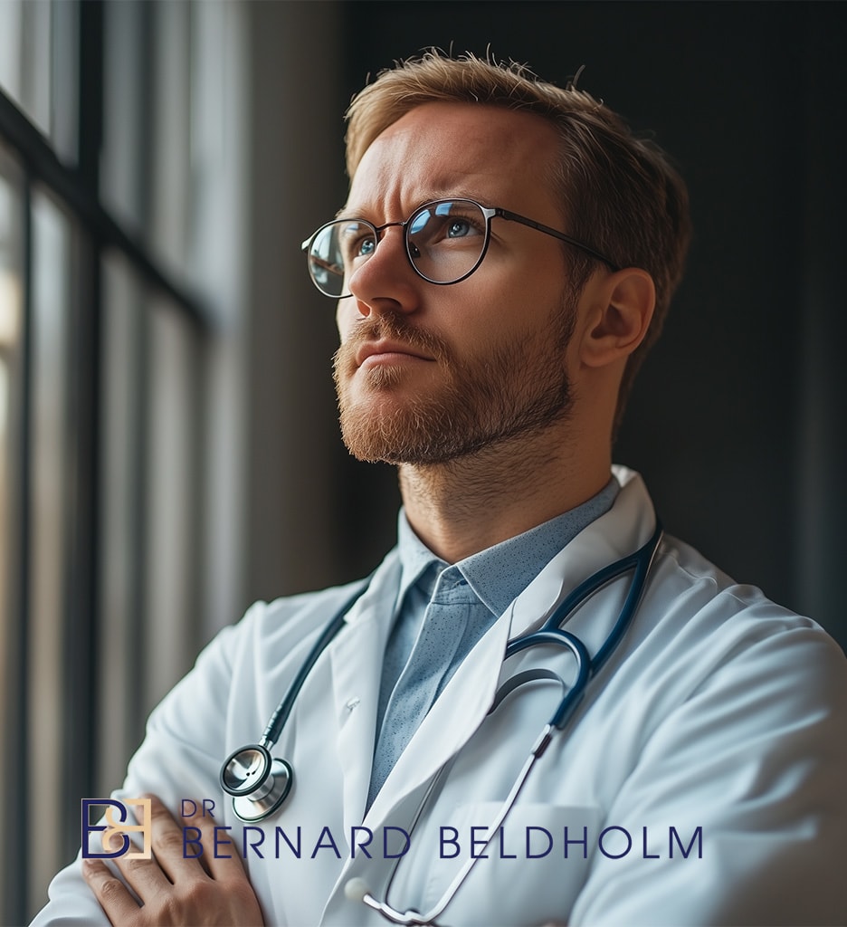 Doctor thinking about a problem | Dr Beldholm