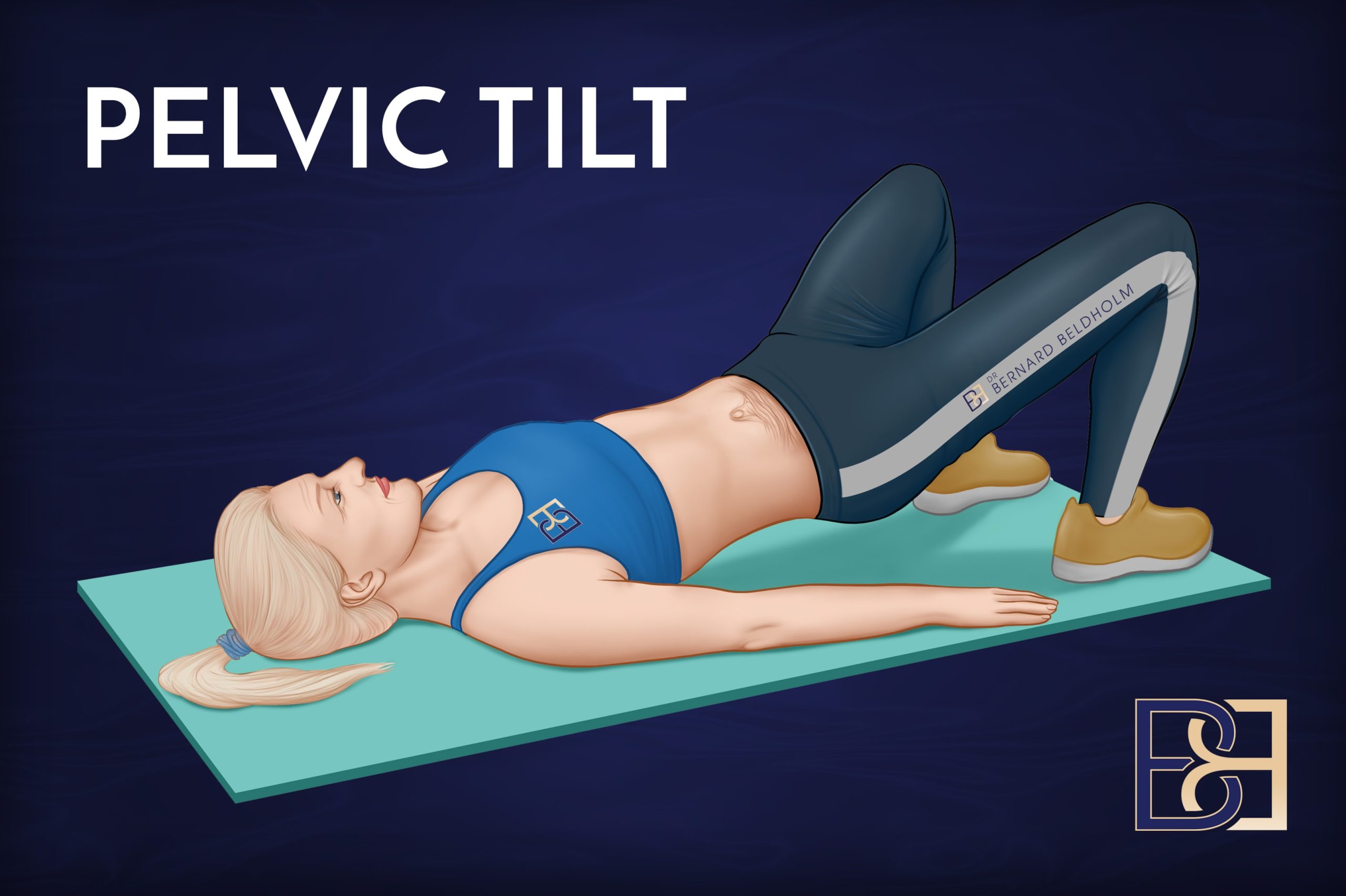 Pelvic tilt exercise | Dr Beldholm