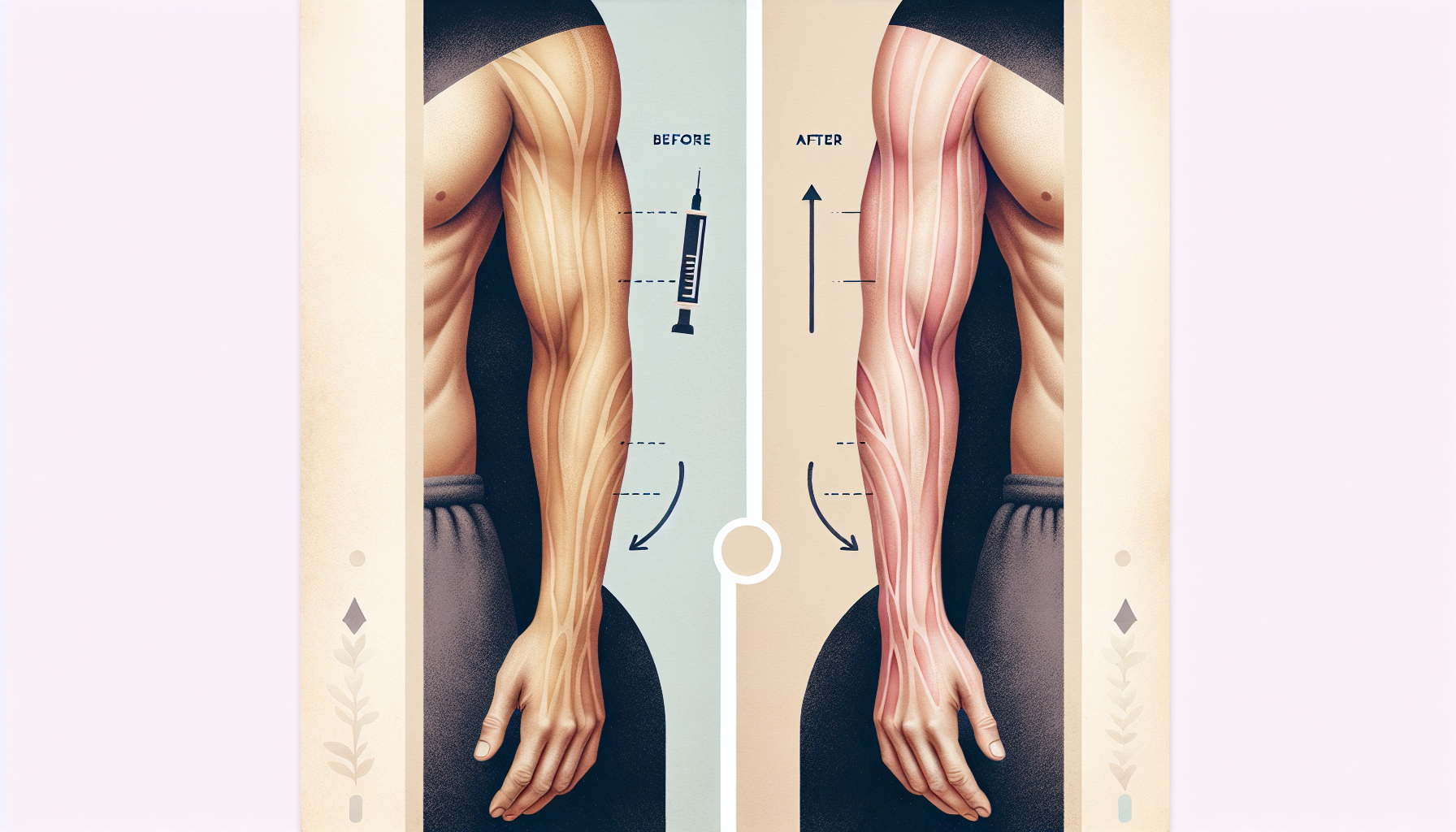 An illustration illustrating long-term outcomes and revision surgery for brachioplasty.