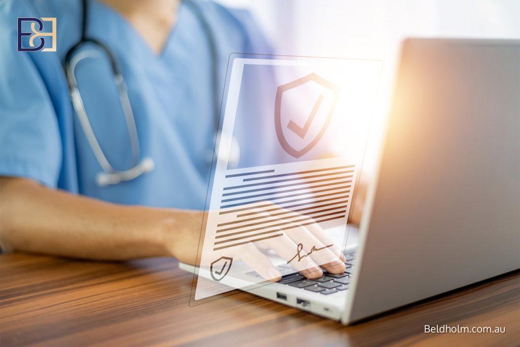 Doctor doing online consultation
