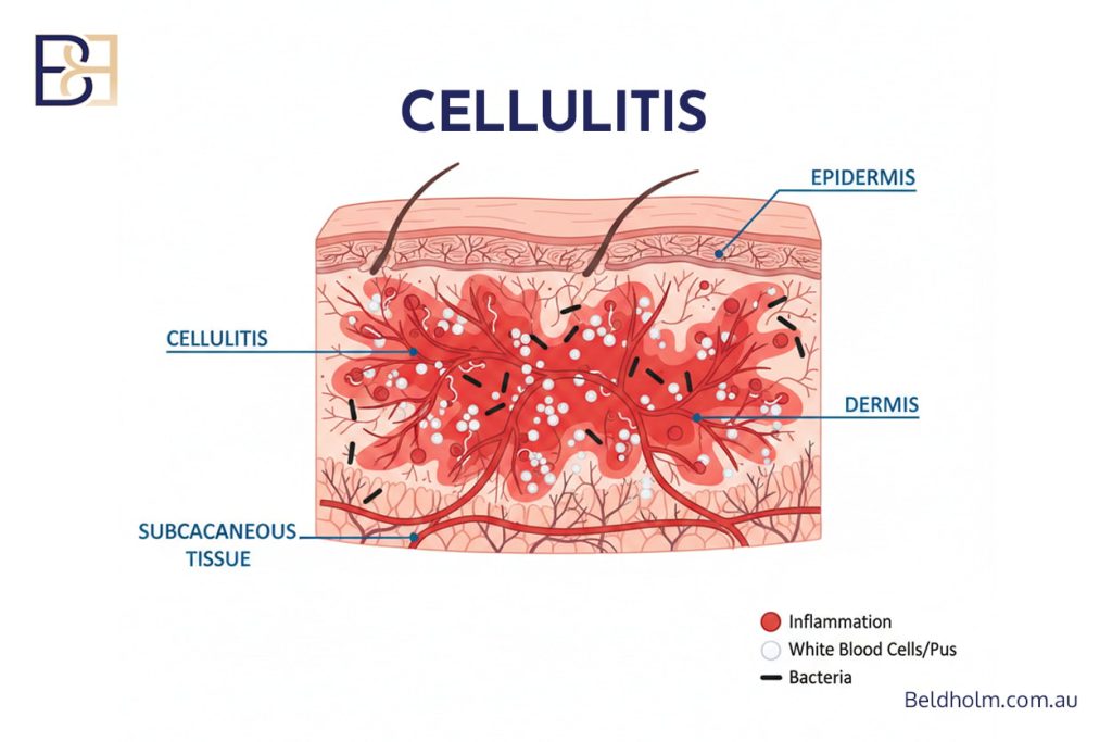 Superficial Infection (Local Cellulitis), also referred to as Superficial Surgical Site Infection (SSI)