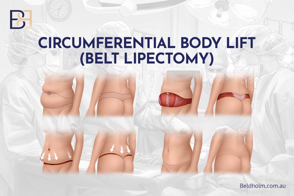Excess Skin After Weight Loss – Surgical Options for the Abdomen and Lower Torso 11 Circumferential Body Lift (Belt Lipectomy)