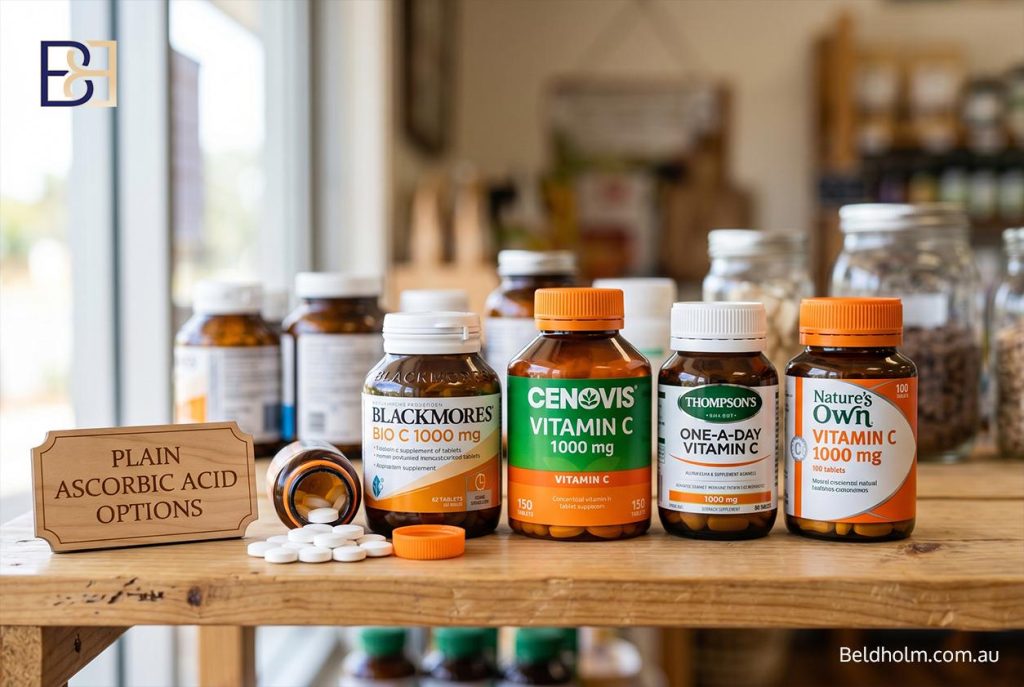 Vitamin C (Ascorbic Acid) Before and After Body Contouring Surgery: Collagen, Iron, and Wound Healing After Weight Loss 35 Plain ascorbic acid options
