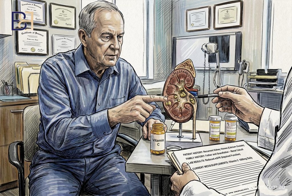 Vitamin C (Ascorbic Acid) Before and After Body Contouring Surgery: Collagen, Iron, and Wound Healing After Weight Loss 42 The kidney stone question