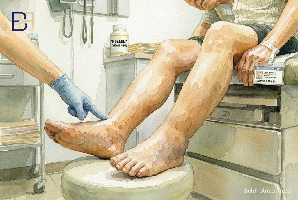 Beriberi: the classical clinical picture
