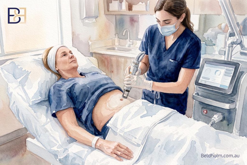 Laser skin tightening
