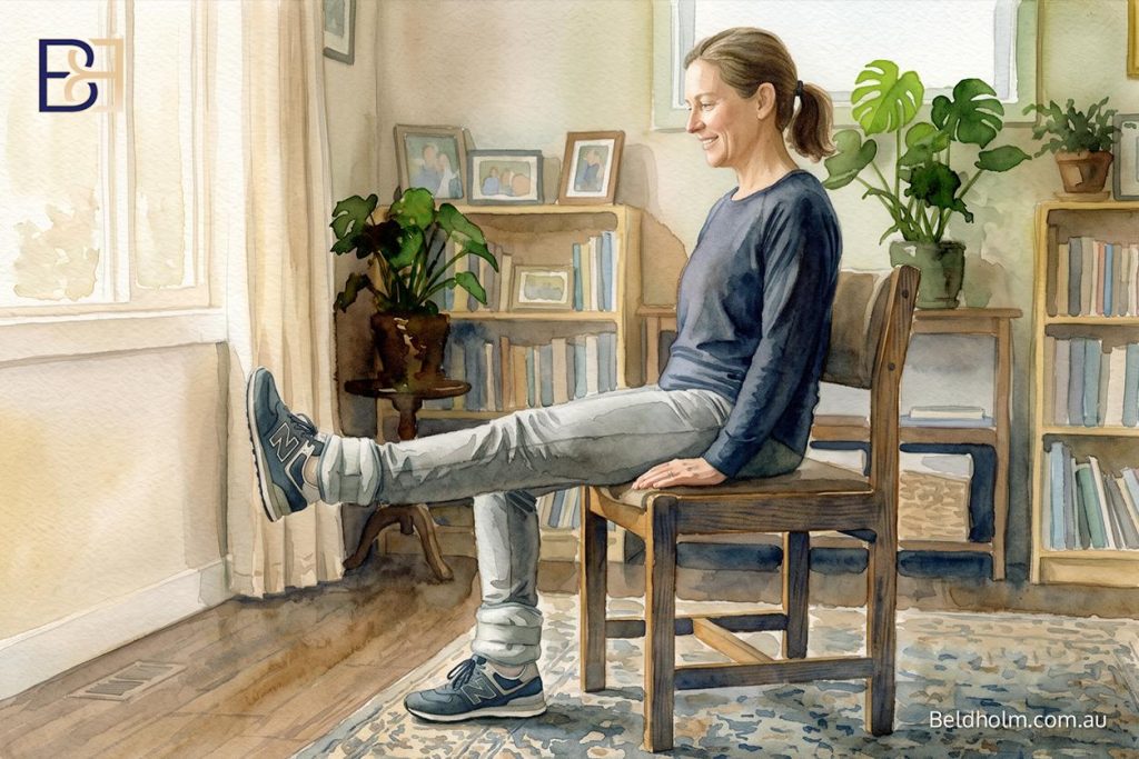 Seated leg extensions