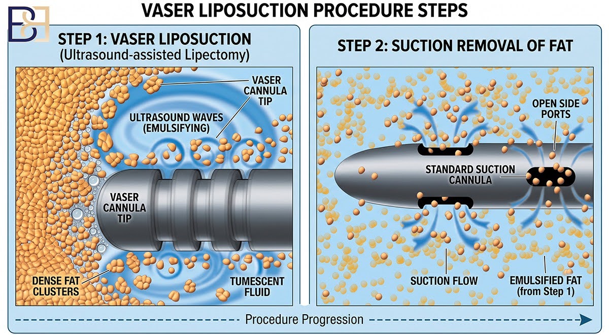 VASER Liposuction Procedure Steps