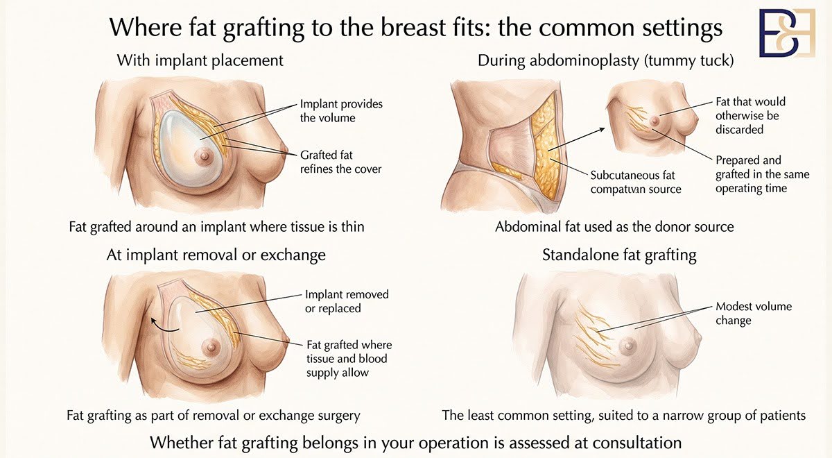 Where Fat Grafting to the Breast Fits - Dr Bernard Beldholm