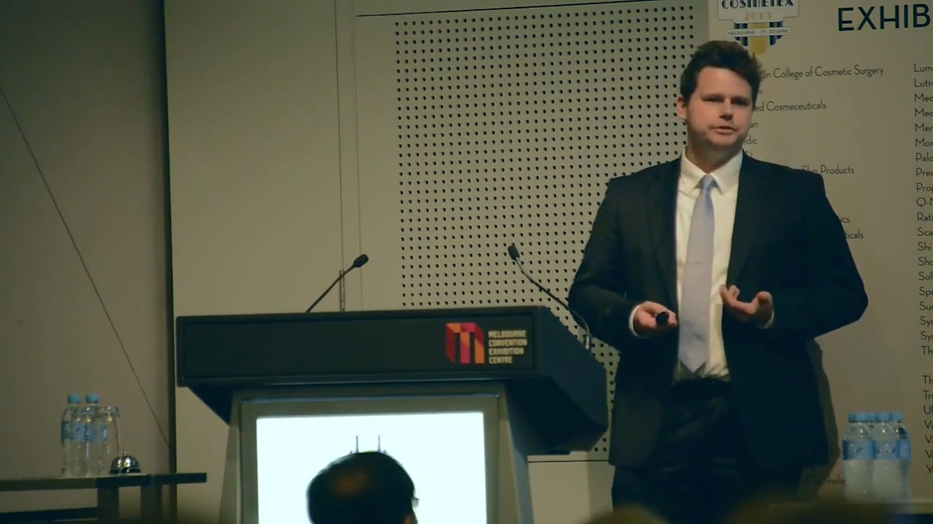 Dr Bernard Beldholm at Cosmetex 2013