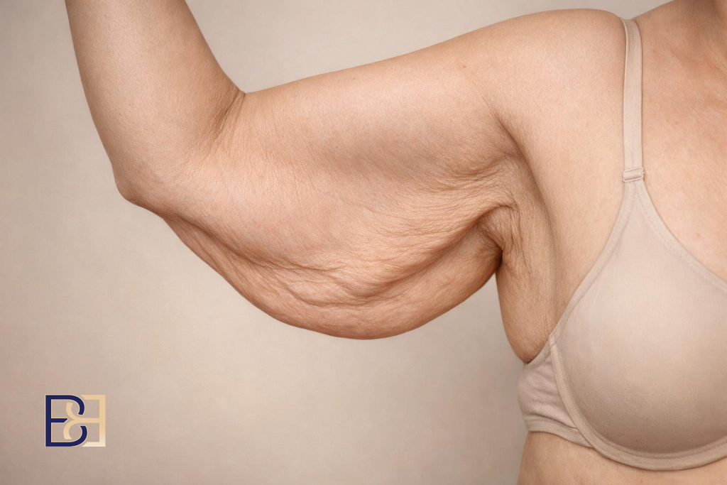 Loose arm skin after weight loss