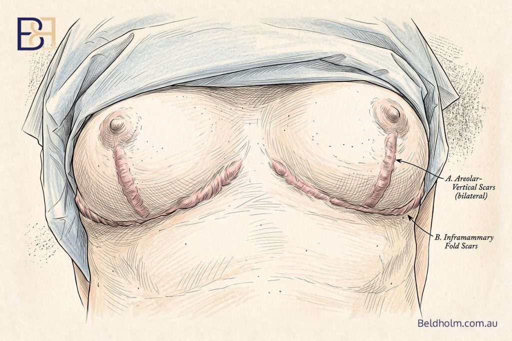 Hypertrophic scars post surgery